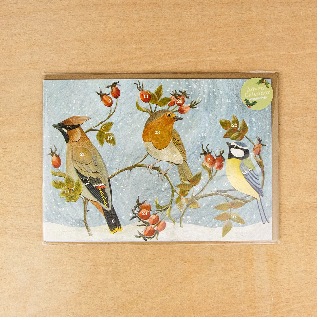 Winter Hedgerow Advent Card