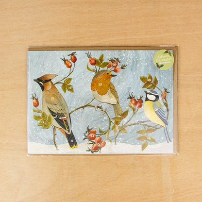 Winter Hedgerow Advent Card