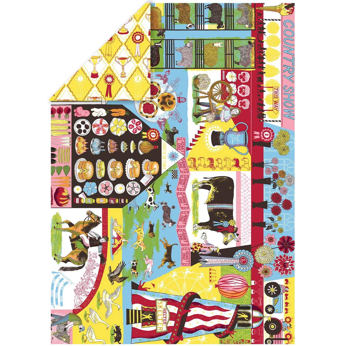 Country Show Sheet Wrapping Paper