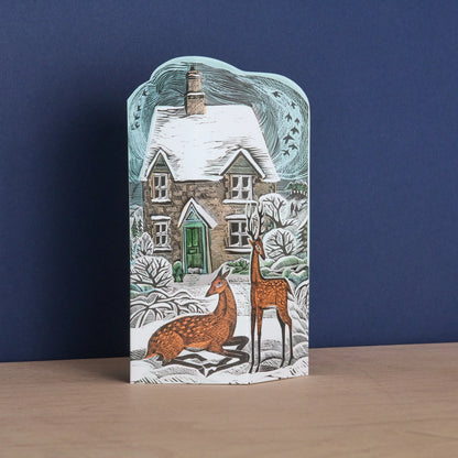 Hope Cottage Die-Cut Greetings Card