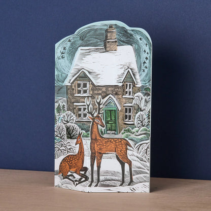 Hope Cottage Die-Cut Greetings Card