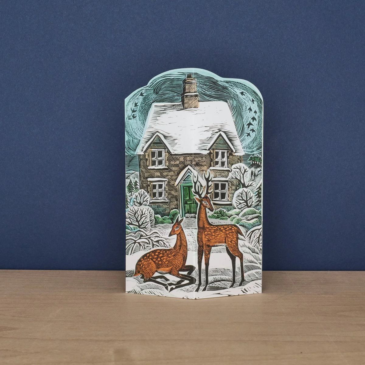 Hope Cottage Die-Cut Greetings Card