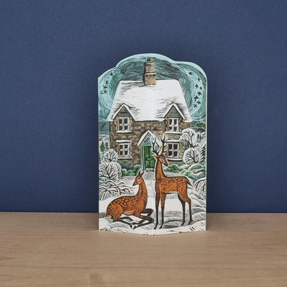 Hope Cottage Die-Cut Greetings Card