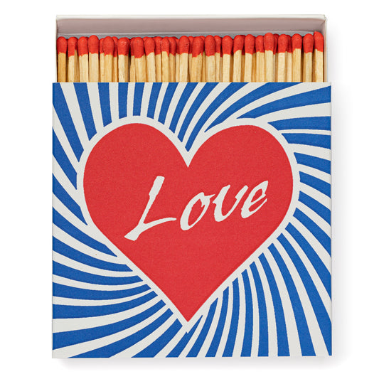 Archivist Square Box Matches - Love