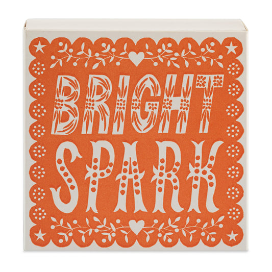Archivist Square Box Matches - Bright Spark
