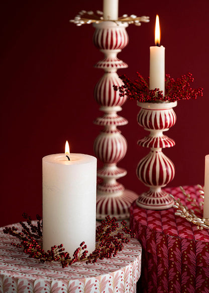 Beaded Candle Ring / Niva Ruby