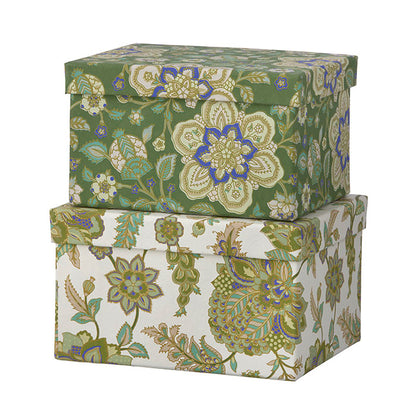Brick Duo Box Yamini Moss - Small Green Floral