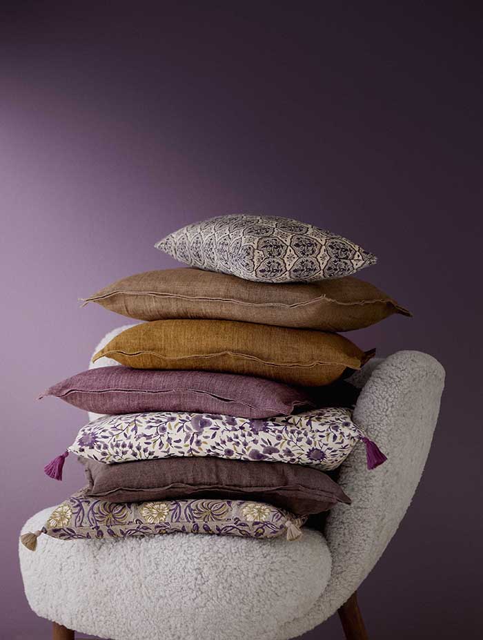 Bungalow Linen Cushion - Pecan