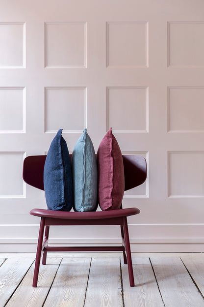 Bungalow Linen Cushion 50x50cm - Midnight