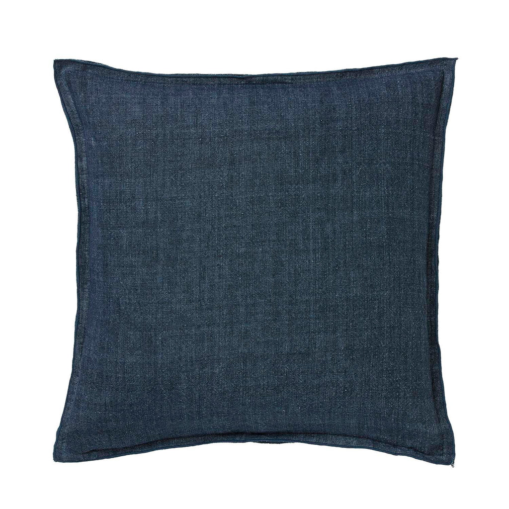 Bungalow Linen Cushion 50x50cm - Midnight