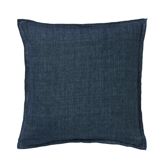 Bungalow Linen Cushion 50x50cm - Midnight
