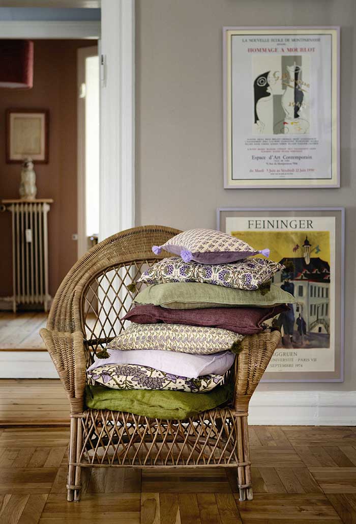 Bungalow Linen Cushion 50x50cm - Fig