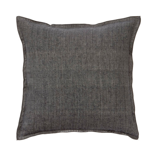Linen Cushion - Charcoal