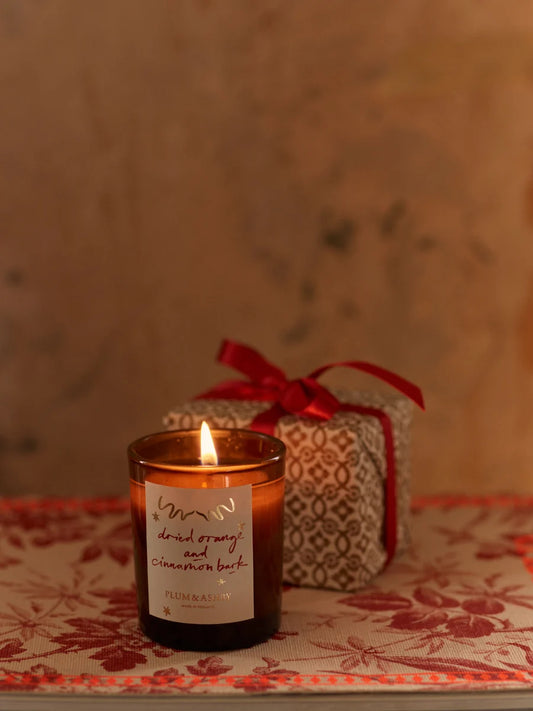 Plum & Ashby Dried Orange & Cinnamon Bark Votive Candle 75g