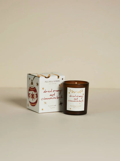 Dried Orange & Cinnamon Bark Votive Candle