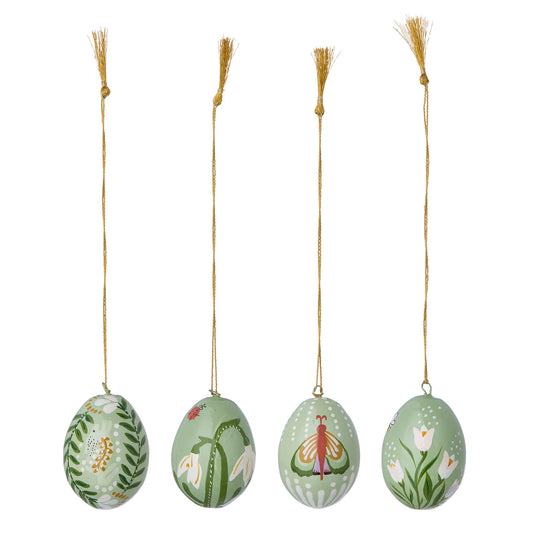 Papier Mâché Eggs 5cm Anila Sage - Various Designs