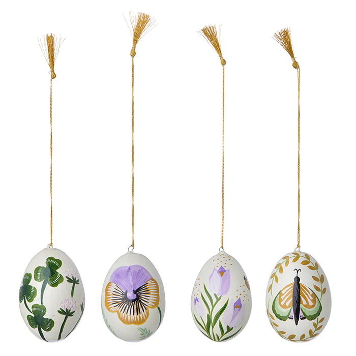 Papier Mâché Eggs 7cm Anila Shell - Various Designs