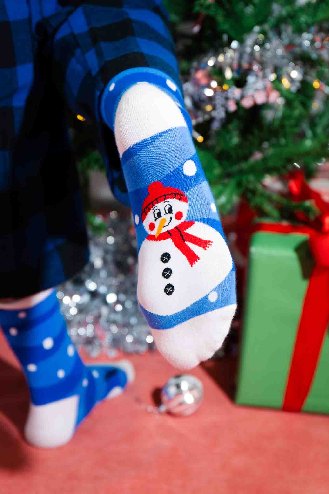 Christmas Snowman Socks - Adult
