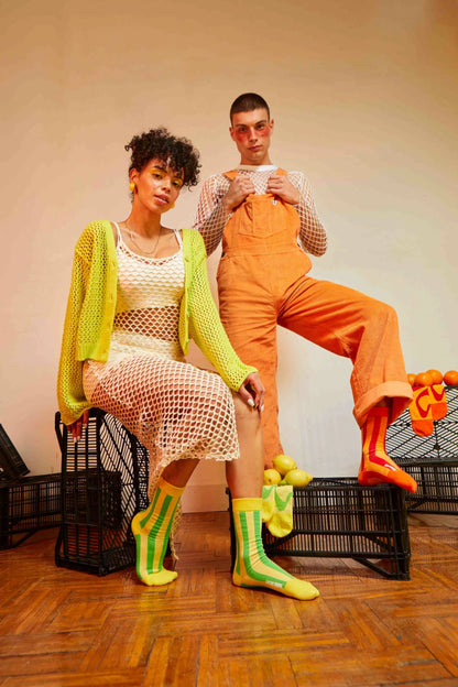 Juicy Orange Socks 2 Pairs  - Adult