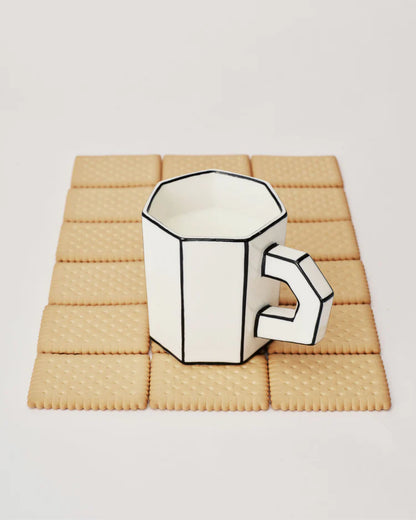 Serax Tea Cup White/Black Carte Blanche