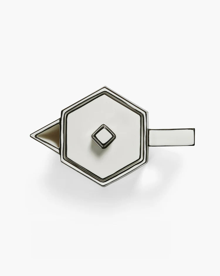 Serax Tea Pot White - Black Carte Blanche