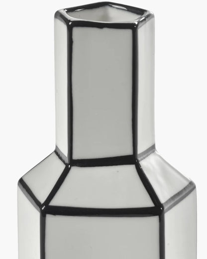 Vase M white - black Carte blanche