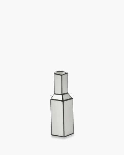 Vase L white - black Carte blanche