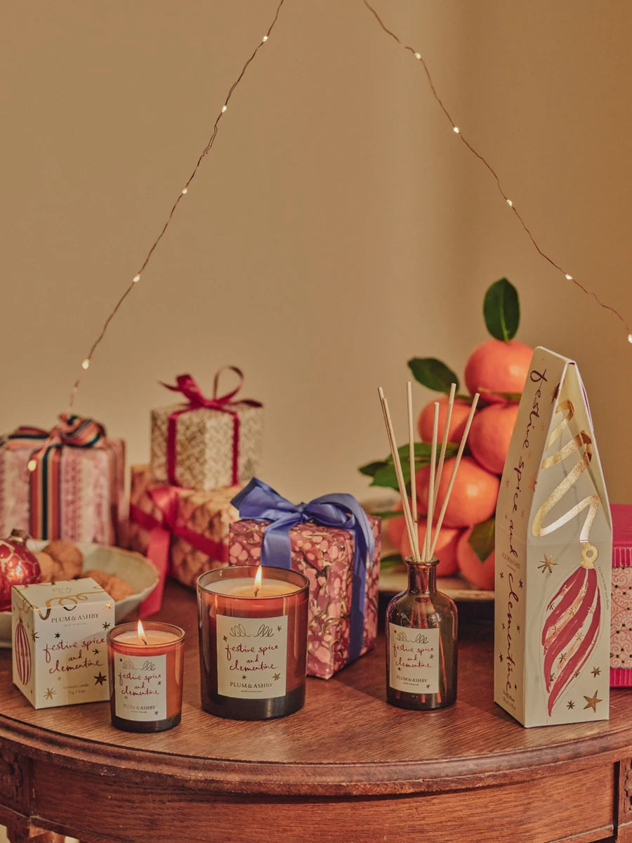 Plum & Ashby Festive Spice & Clementine Votive Candle 75g