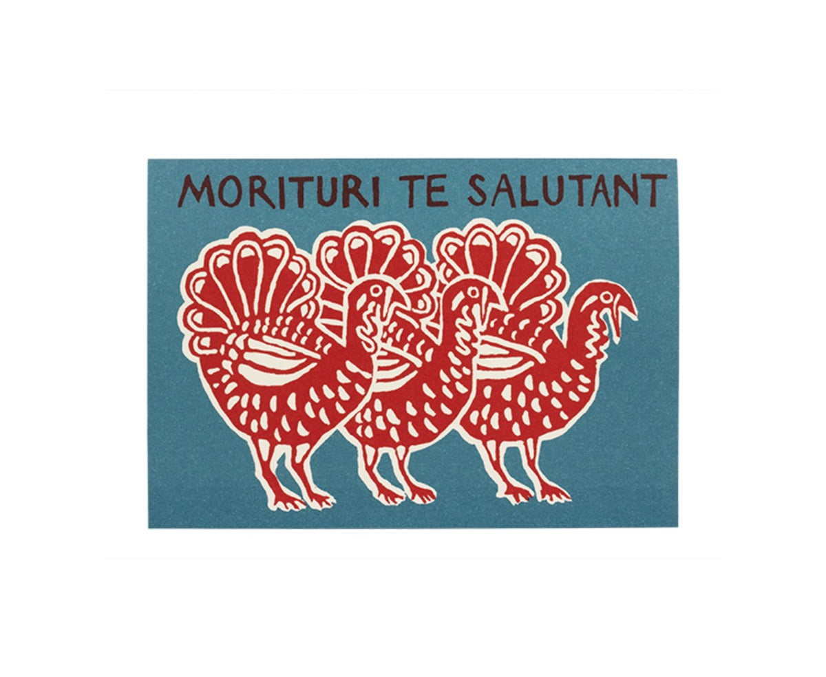 Cambridge Imprint Pack Of Ten Cards Gladiator Turkeys