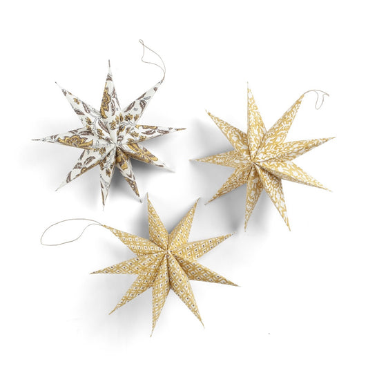 Stars - Mixed Prints -
Ochre - Set of 3