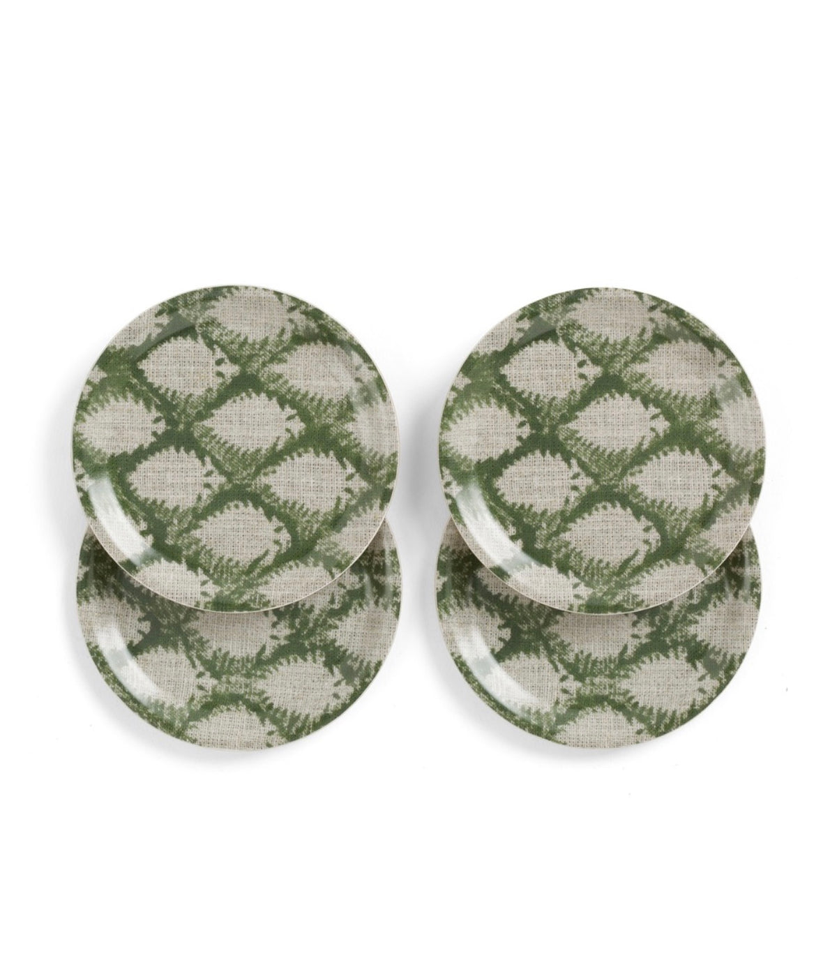 Coasters / Cypress /
Green / round 11 cm /
set of 4