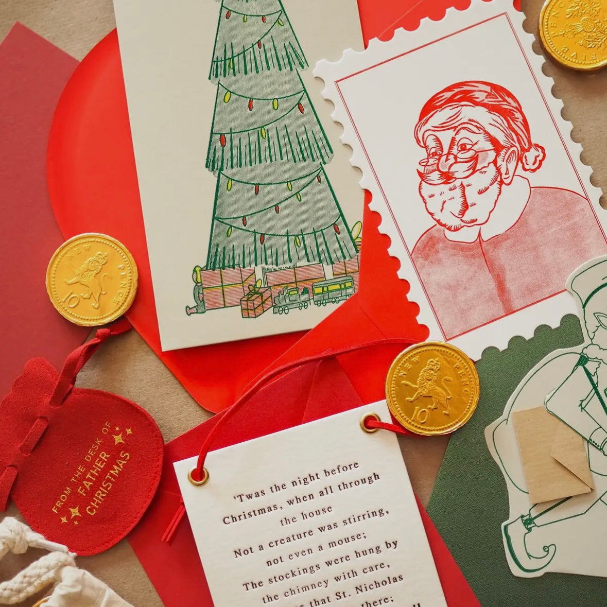 Letterpress Tree Card