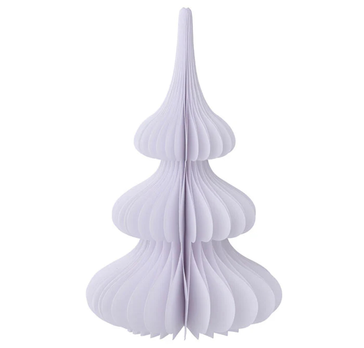 Honeycomb Tree Spruce H24cm Frost White