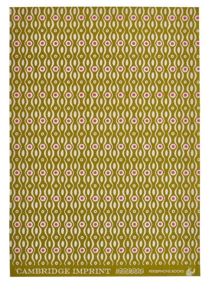 Cambridge Imprint Sheet Patterned Paper Persephone Bright Olive And Cool Pink