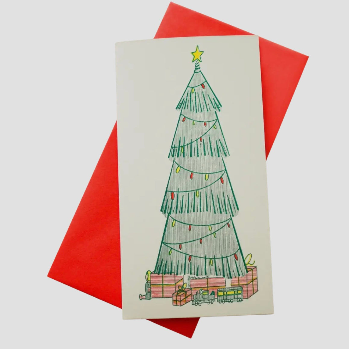 Letterpress Tree Card