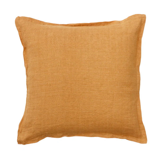 Bungalow Linen Cushion 50x50cm - Butternut