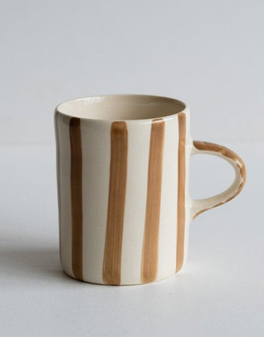 Musango Demi Mug Candy Stripe Latte