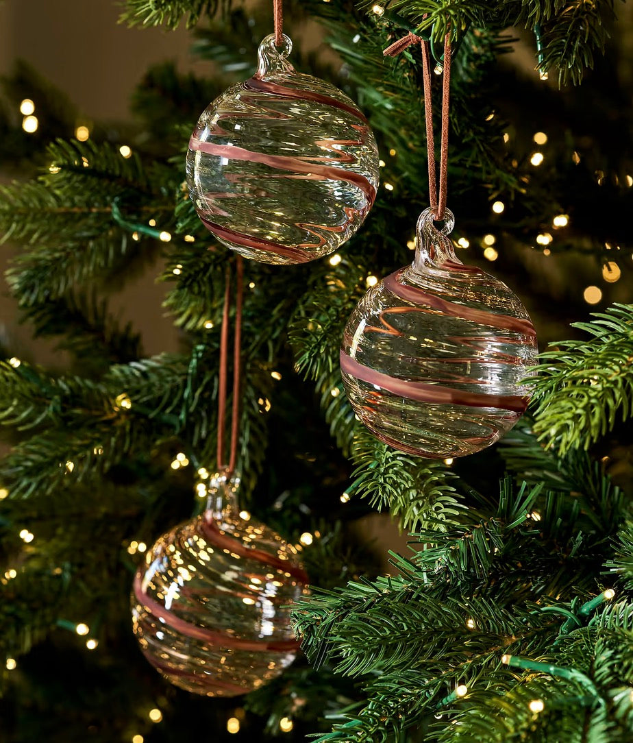 Bowood Christmas Bauble - Glass / Cocoa