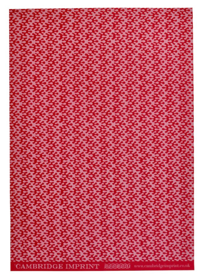 Cambridge Imprint Sheet Patterned Paper Kelp Raspberry Ripple