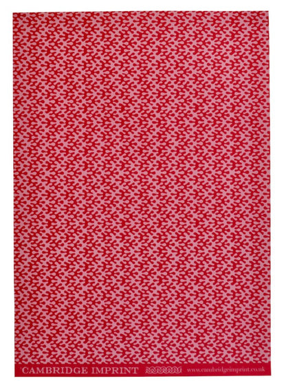 Cambridge Imprint Sheet Patterned Paper Kelp Raspberry Ripple