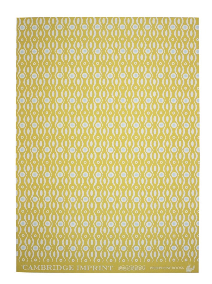 Cambridge Imprint Sheet Patterned Paper Persephone Mustard And Turquoise