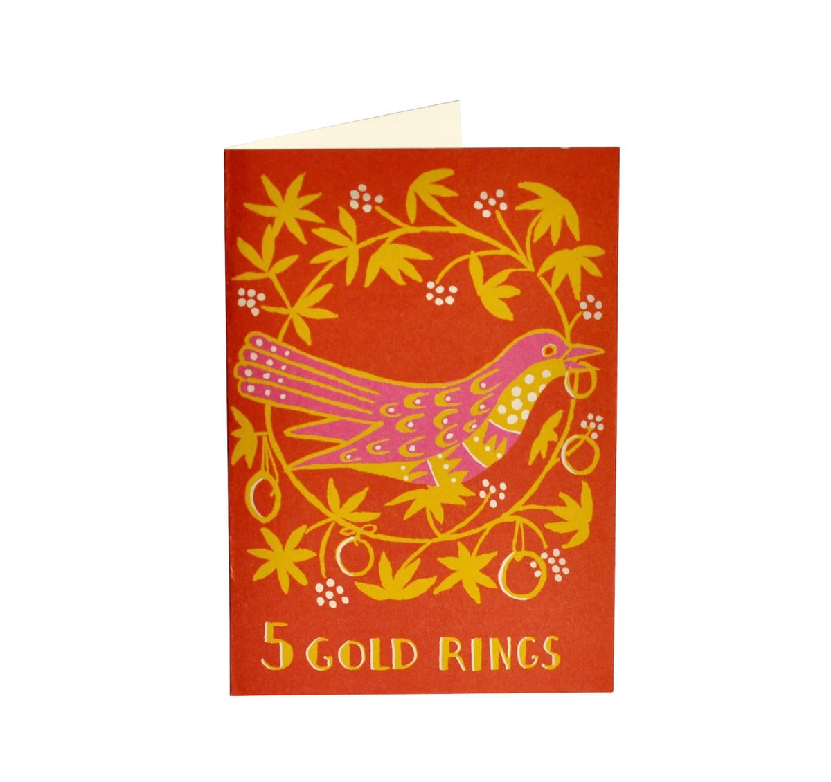 Cambridge Imprint Pack Of Ten Cards Five Gold Rings