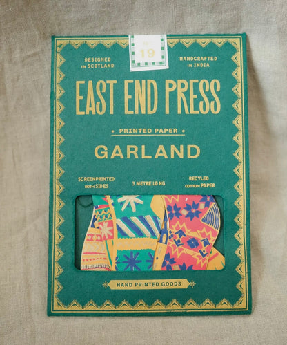 East End Press Garland - Festive Stockings