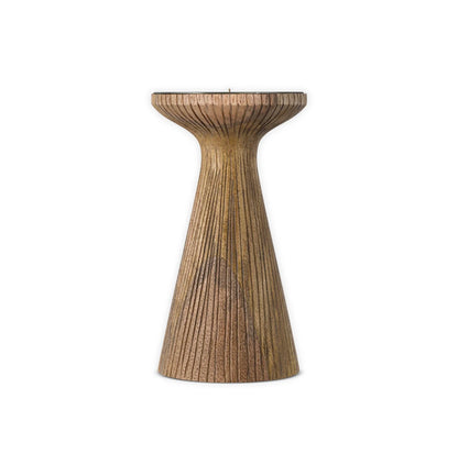 Omari Mango Wood Candlestick - Natural - Large