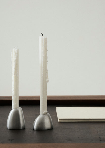 Serax Out of Lines Candle Holder Steel Grey H7.3