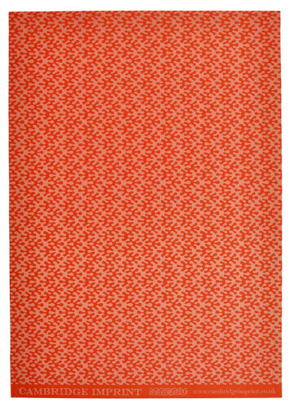 Cambridge Imprint Sheet Patterned Paper Kelp Tangerine