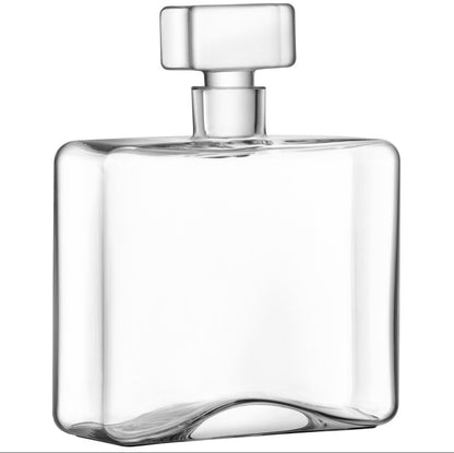 LSA Cask Whisky Rectangle Decanter 1L Clear