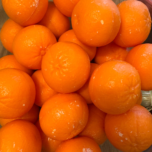 Orange fruit shape soap