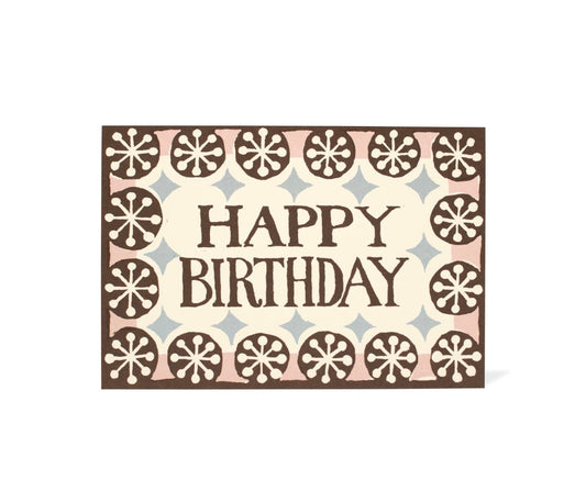 Cambridge Imprint Card Happy Birthday Coffee, Pink And Sky Blue