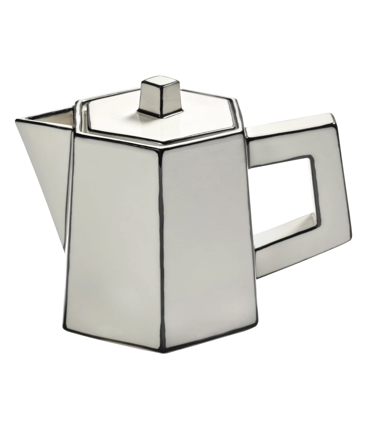 Serax Tea Pot White - Black Carte Blanche